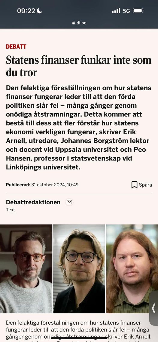 Statens Finanser Utan Pengakunskap