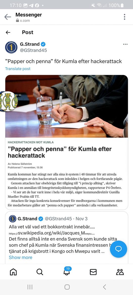 Papper & Penna I Kumla Efter Hackerattack