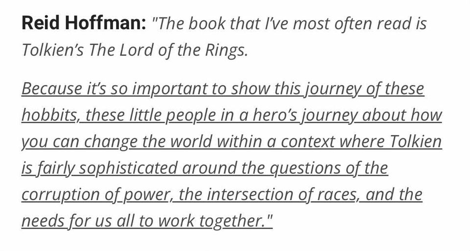 Reid Hoffman & Sagan Om Ringen