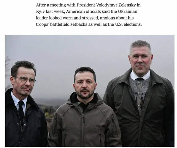 Utmattad, Stressad & Oroad Zelensky..