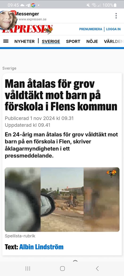 Åtalas För Grov Våldtäkt Mot Barn På Förskola