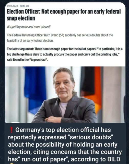 Pappersbrist Hindrar Tidigt Tyskt Val..