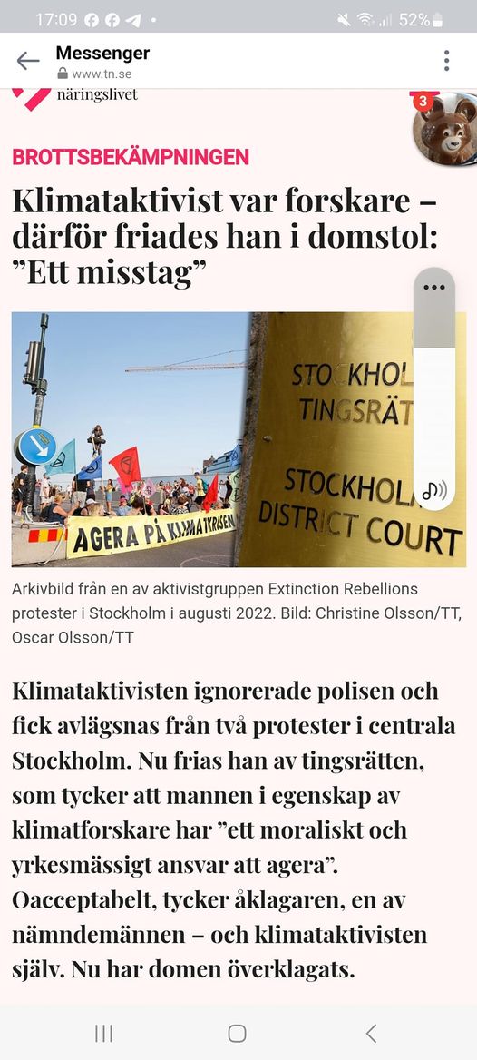 Seriöst Friad Klimataktivist..