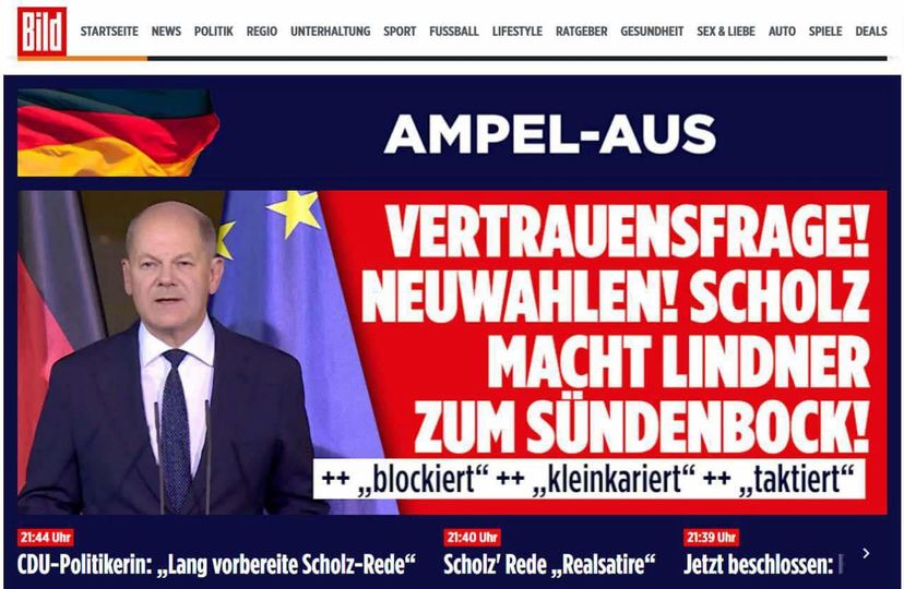 Schulz Lämnar Regeringen & Presidenten Redo Att Utlysa Nyval