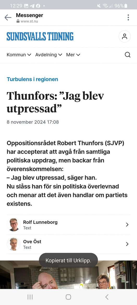 Utpressad Thunfors