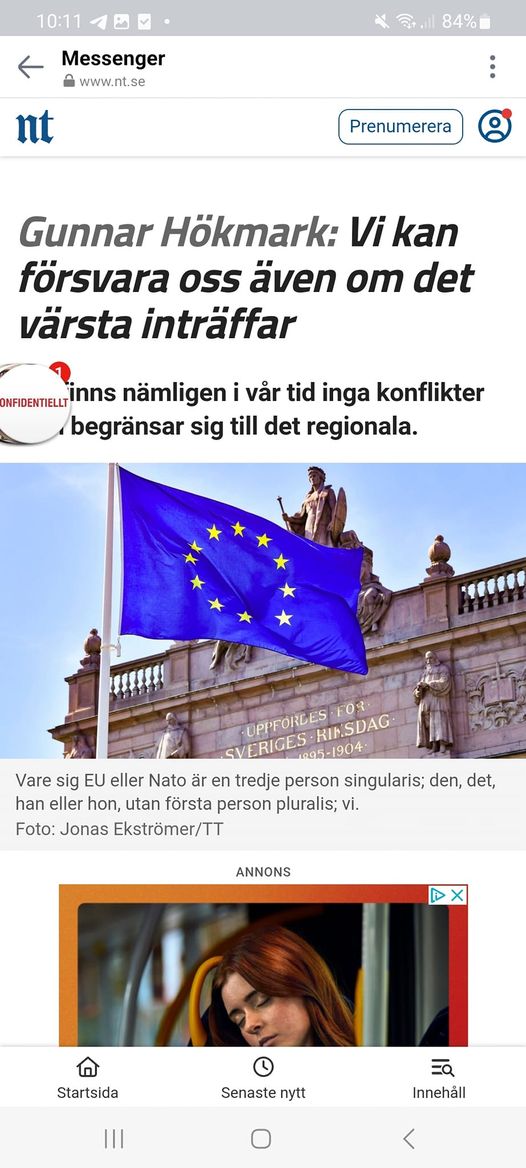 Hökmark: Kan Försvara Oss