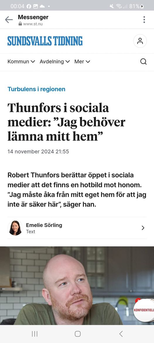 Thunfors Behöver Lämna Hemmet