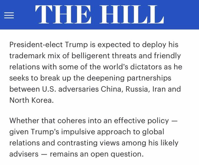 Bandbrytningstänkande Trump..