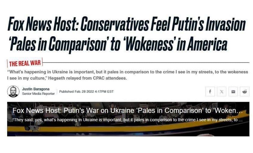 Hegseth Om Rysk Invasion & Amerikansk Wokeness