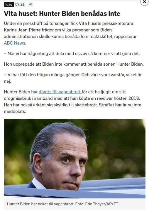 Ingen Benådning Av Hunter