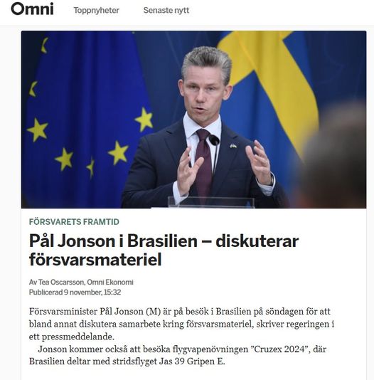 Försvarsmaterieldiskuterande Pål I Brasilien