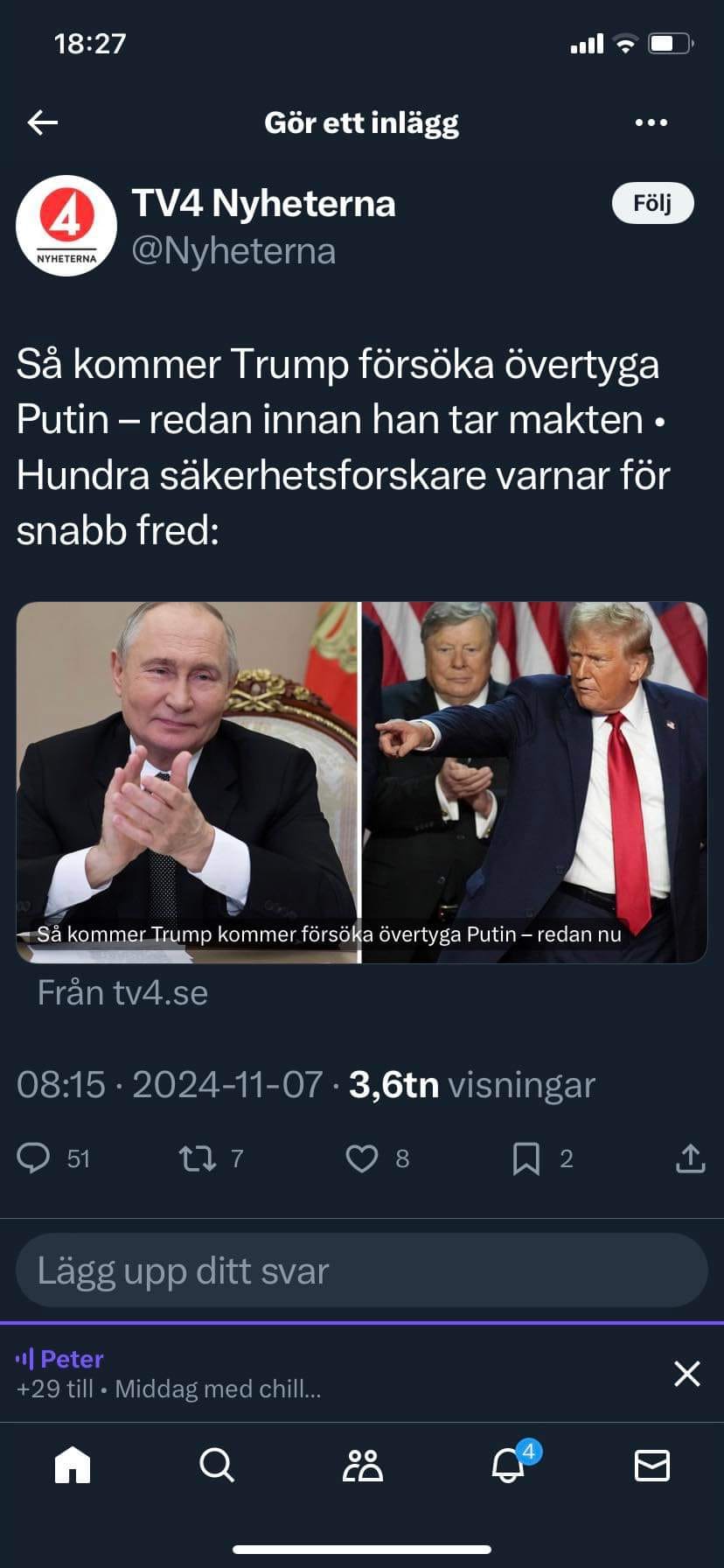 100 Säkerhetsforskare Varnar För Snabb Fred