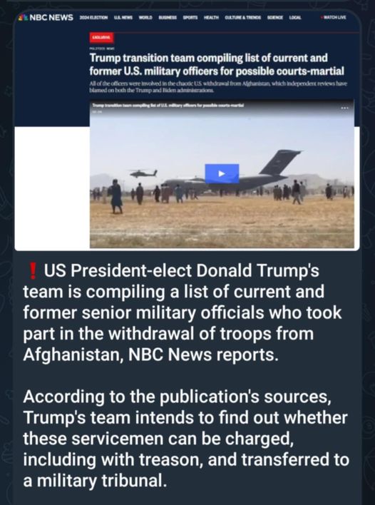 Listade I Afghanistan-Tillbakadragande