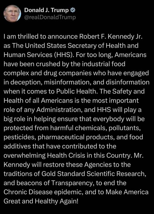 RFK Jr Hälsominister