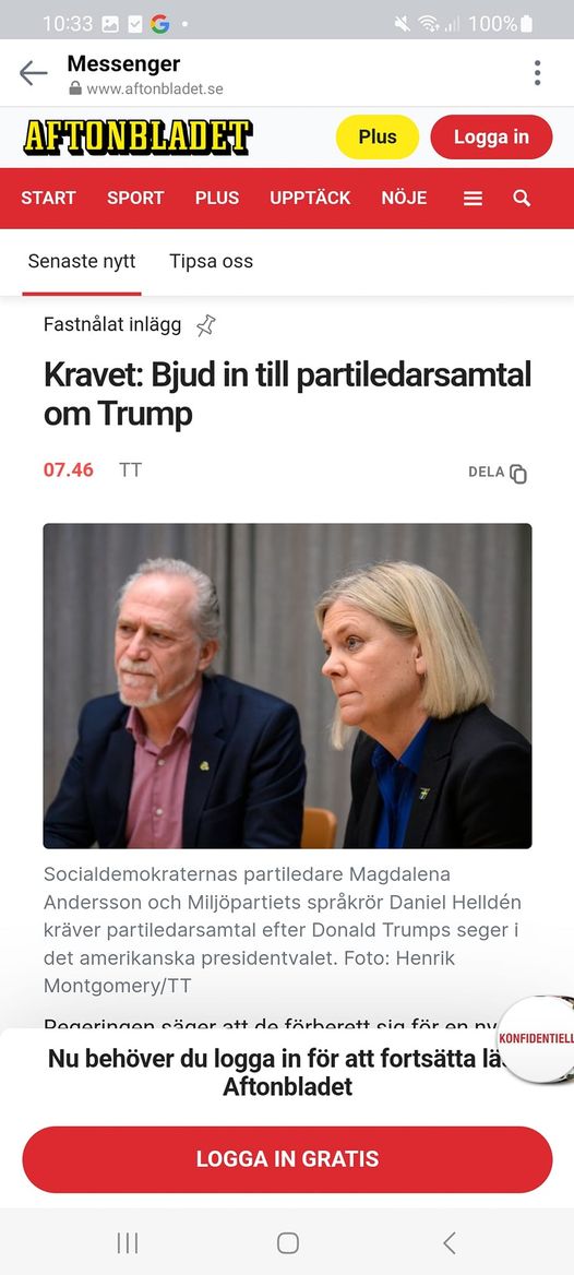 Kräver Partiledarsamtal Om Trump