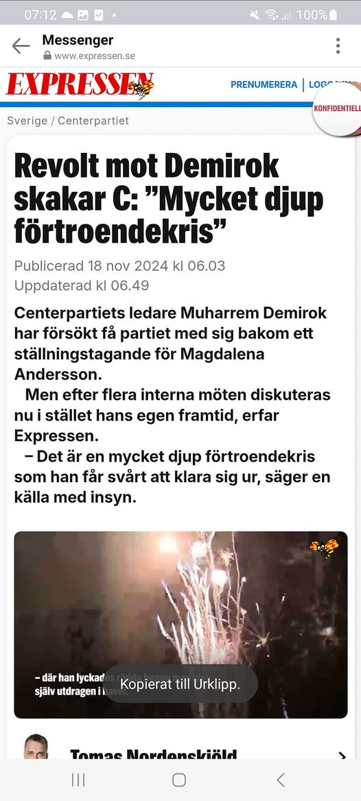 Förtroendekris I C