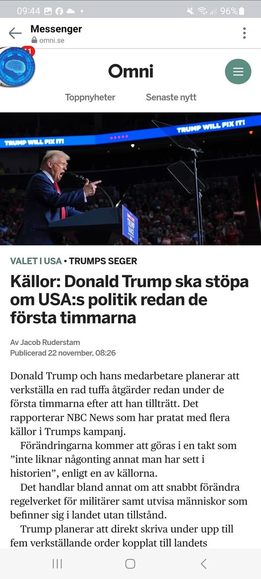 Snabbt Förändrande Trump