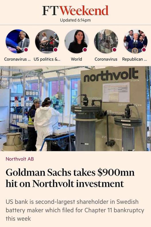 Goldman Sachs & Northvolt