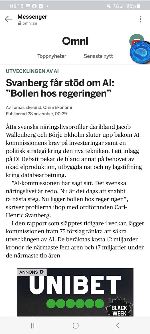 Näringslivstoppar Sluter Upp Bakom AI-Kommissionskrav