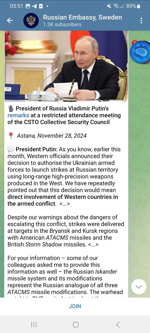 Putin 28 November 2024 - Astana