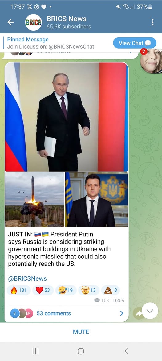 Ryssland Överväger Mål För Överljudsmissiler