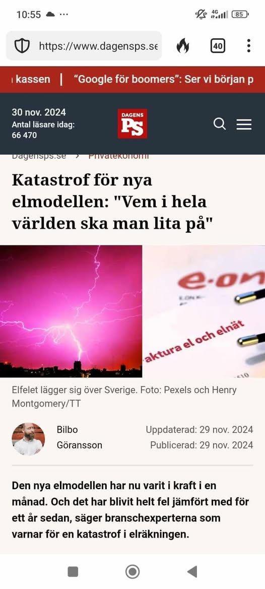 Elmodellskatastrof Bäddar För Elräkningskatastrof
