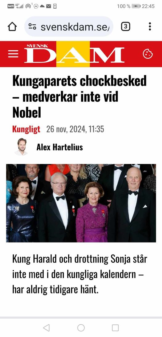 Inget Nobel För Kungaparet