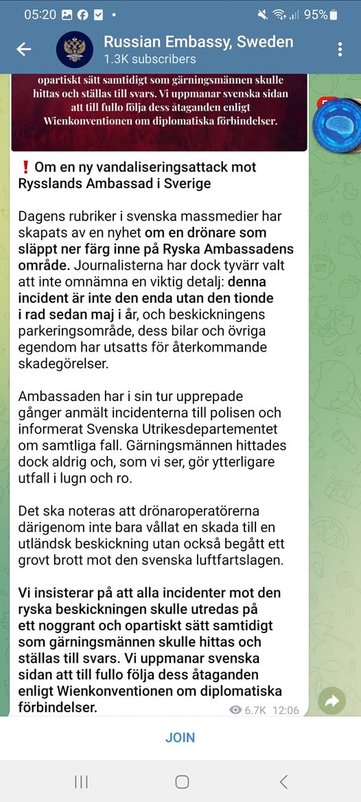 Medialt Orapporterad Ambassadvandalisering