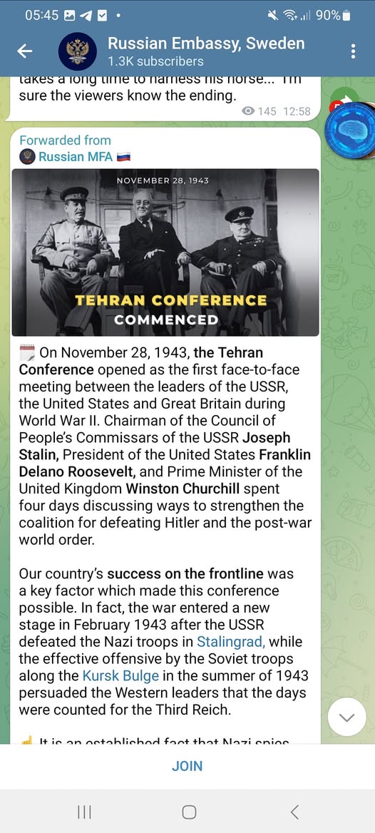 Teheran-Konferensen 28 November 1943