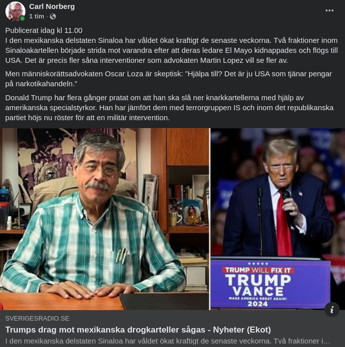 Trump & Knakkartellerna I SR