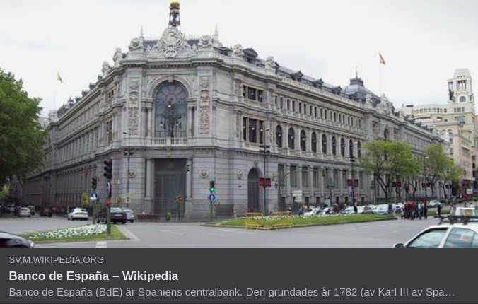 Spansk Centralbank 1782