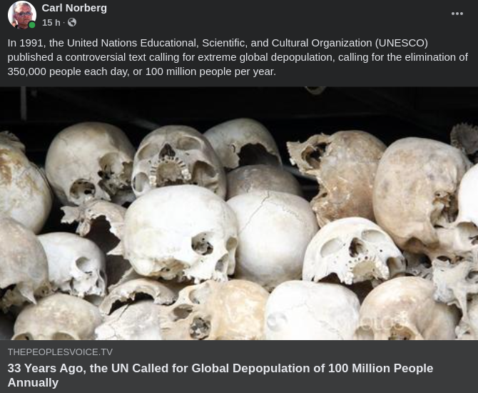 UNESCO & Global Befolkningsminskning