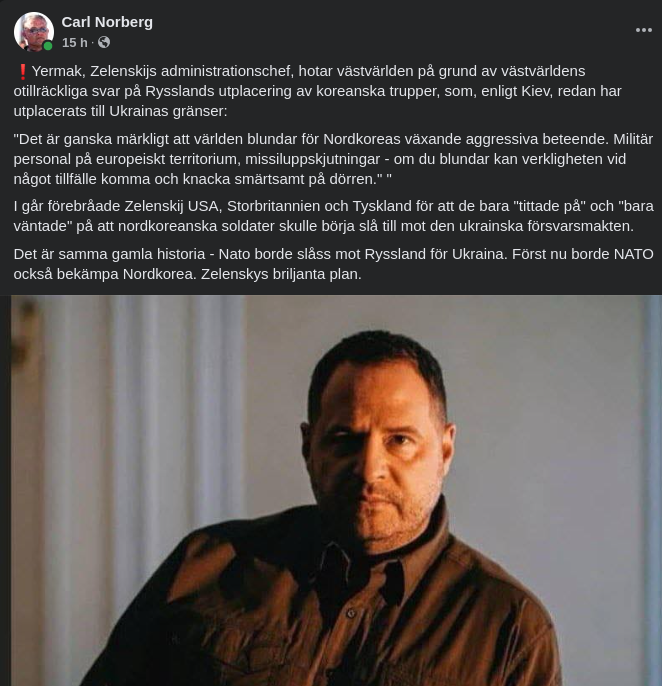 Nordkoreanskt I Ukraina..