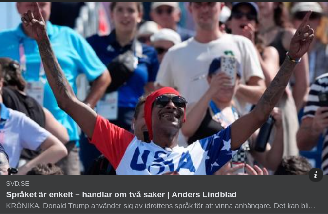 Idrottens Valbetydelse I SvD