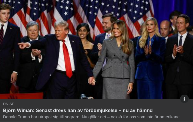 Hämnddriven Trump I DN
