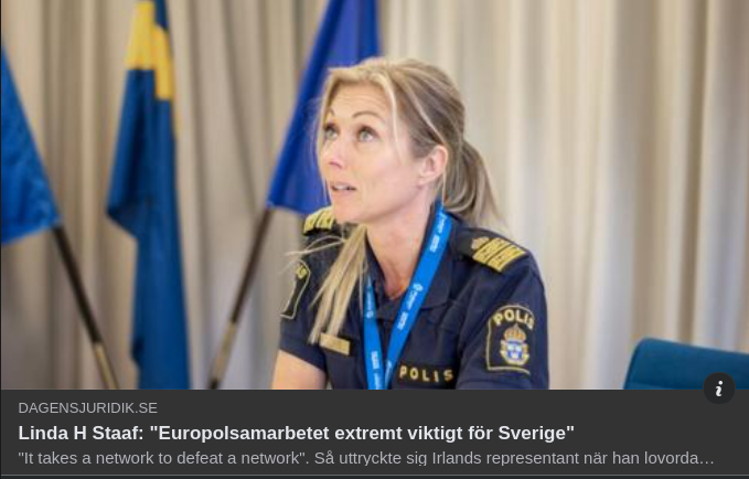 Linda & Extremt Viktigt Svenskt Europolsamarbete