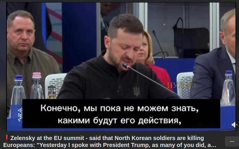 Zelensky: Nordkoreaner Dödar Européer