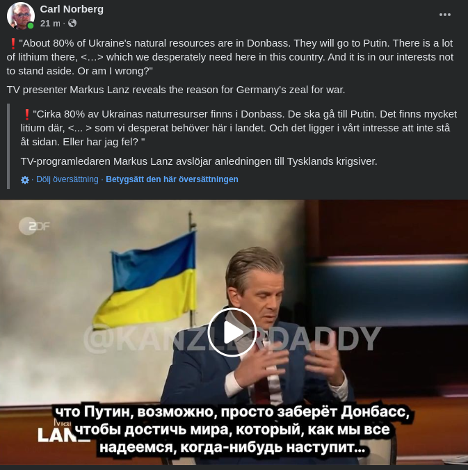 Tyskt Om Ukrainska Naturresurser