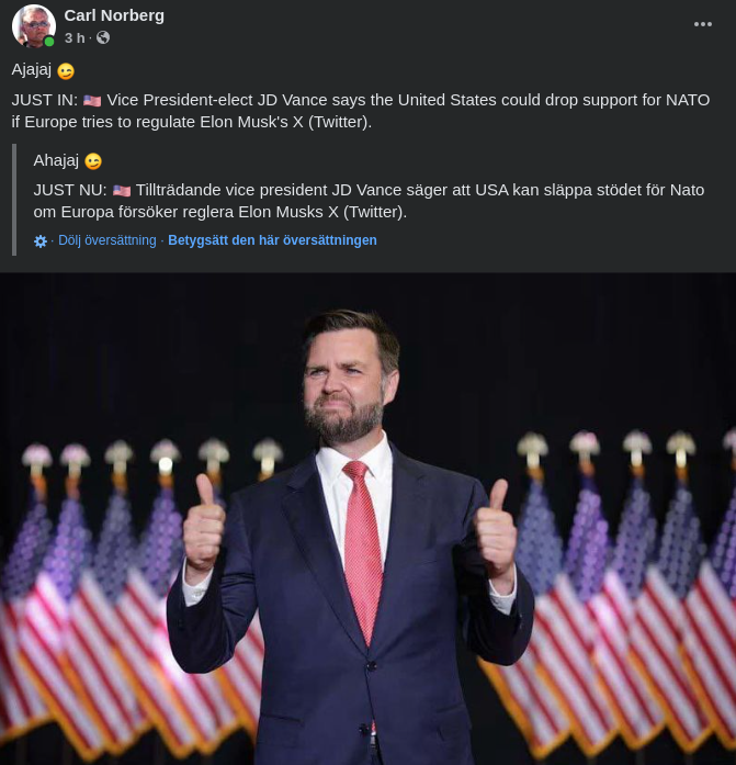 Vance, Europa, X & Nato