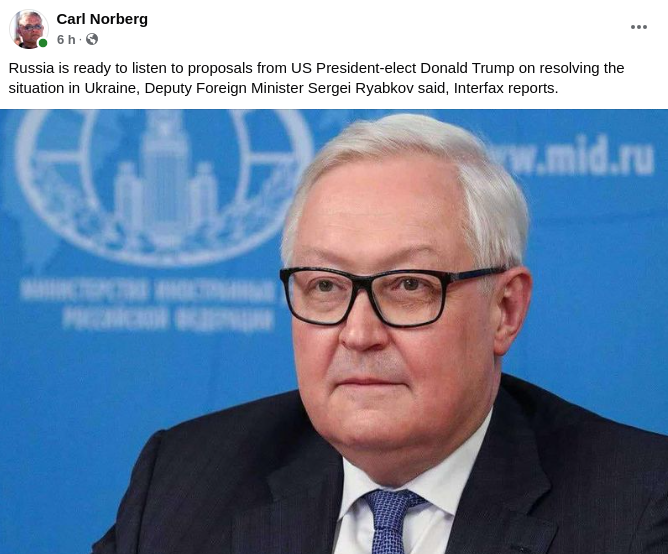 Rysk Trump-Förslagslyssningsvilja