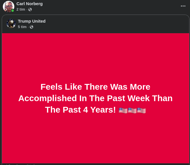 Mer På En Vecka Än Fyra År..