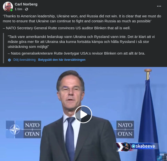 Vinnare & Förlorare Enligt Rutte