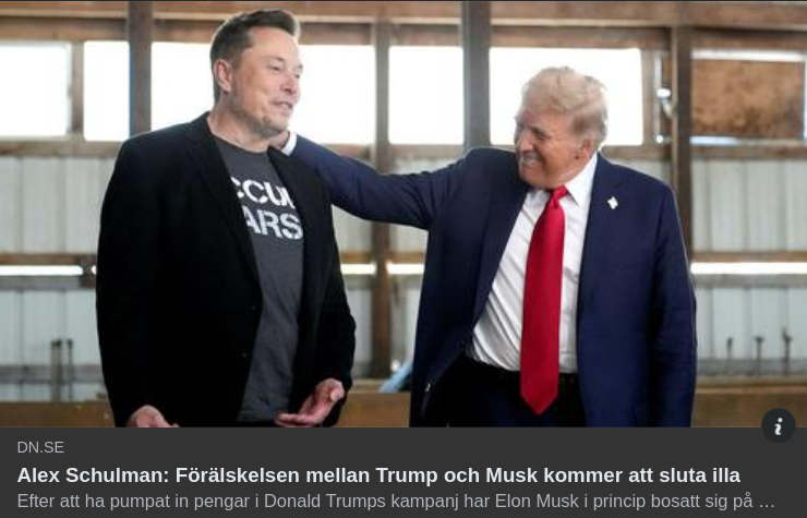 Schulman Om Trump & Musk I DN