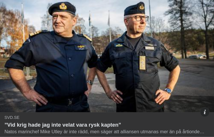 Natos Marinchef På Muskö-Besök I SvD