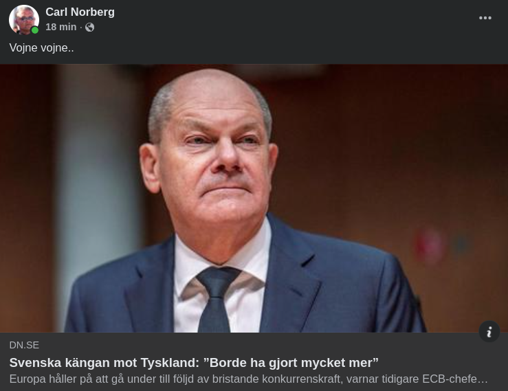 Svensk Känga Till Tyskland I DN