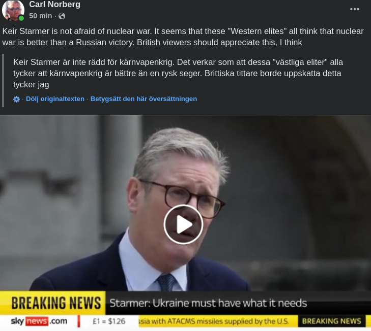 Kärnvapenkrig Bättre Än Rysk Seger