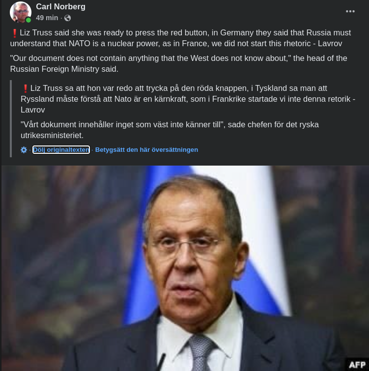 Känt Dokumentinnehåll