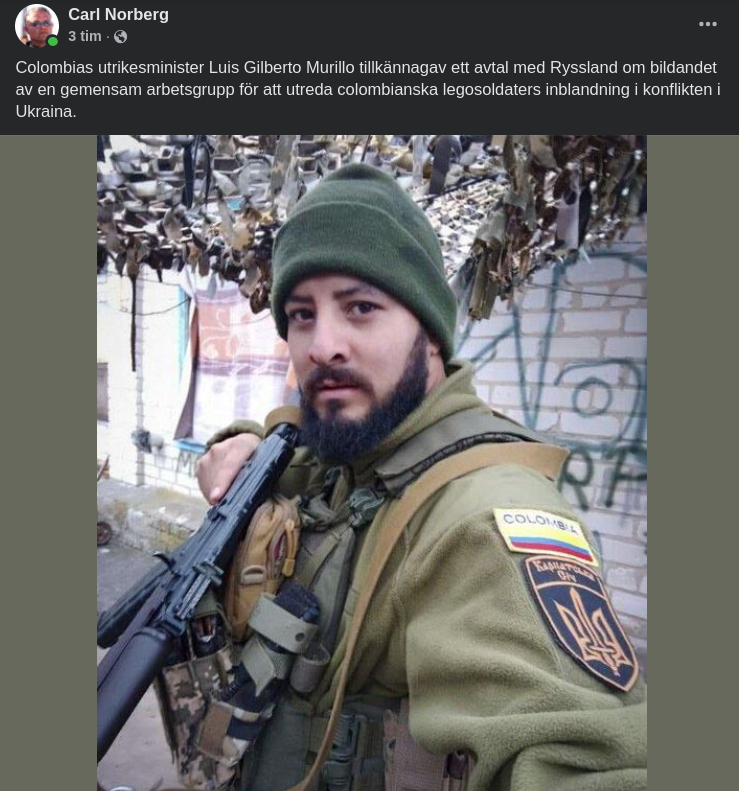 Colombia & Ryssland Ska Utreda Legosoldatsinblandning