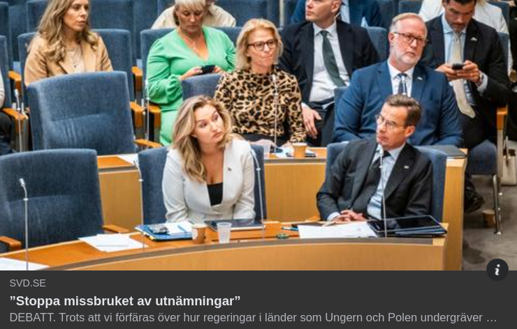 Svenskt Utnämningsmissbruk I SvD