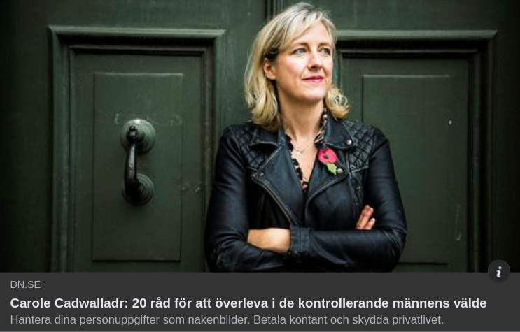 20 Överlevnadsråd Från Carole Cadwalladr I DN
